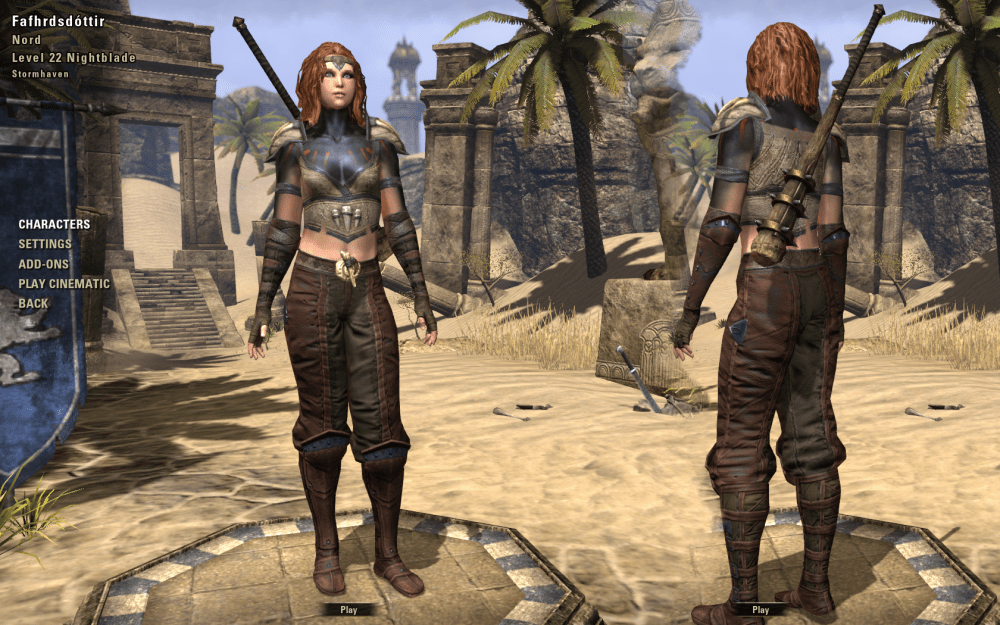 Fafhrdsdottir lvl 22 gear as is